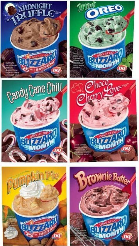 dairy queen blizzard toppings.